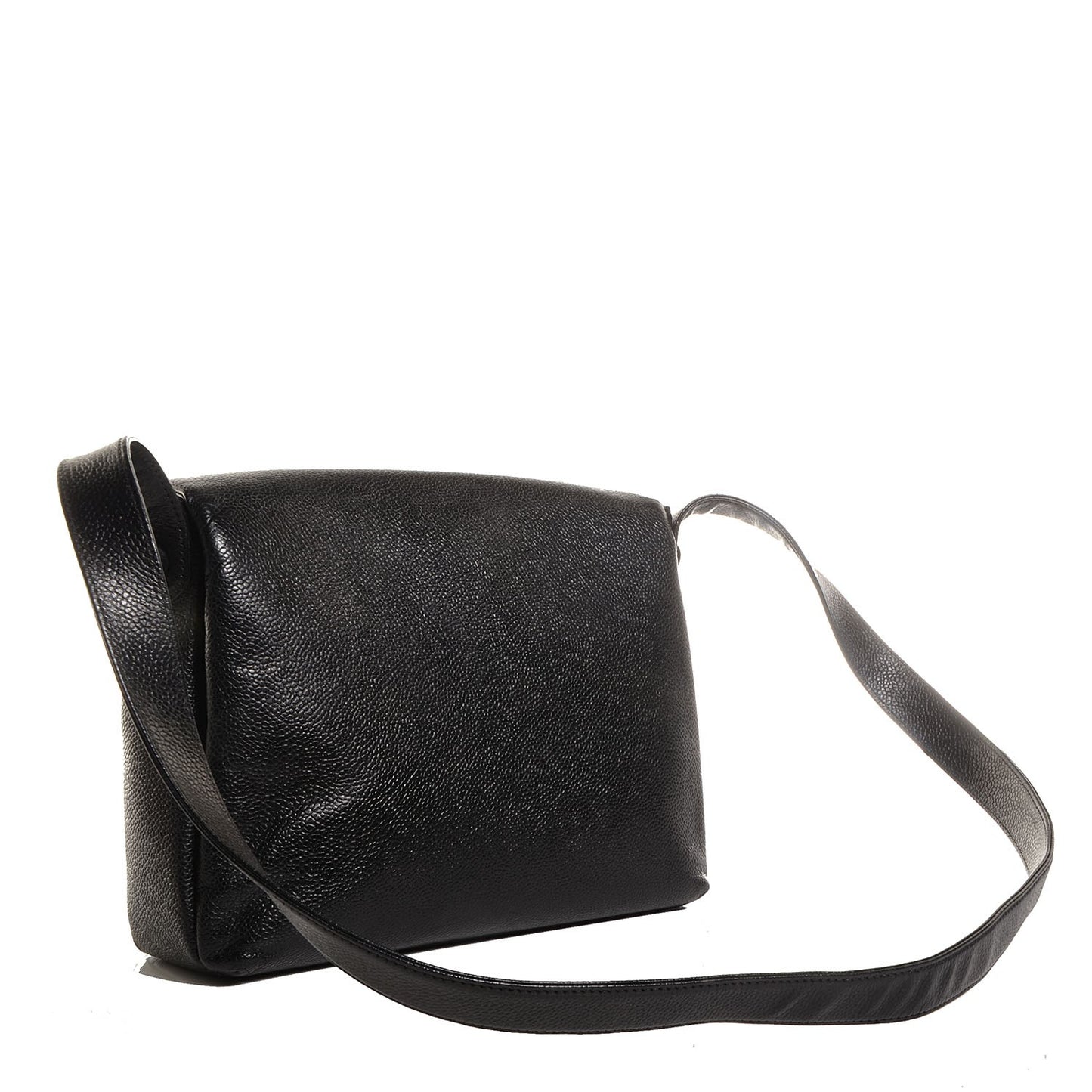 Caviar Medium Shoulder Bag Black
