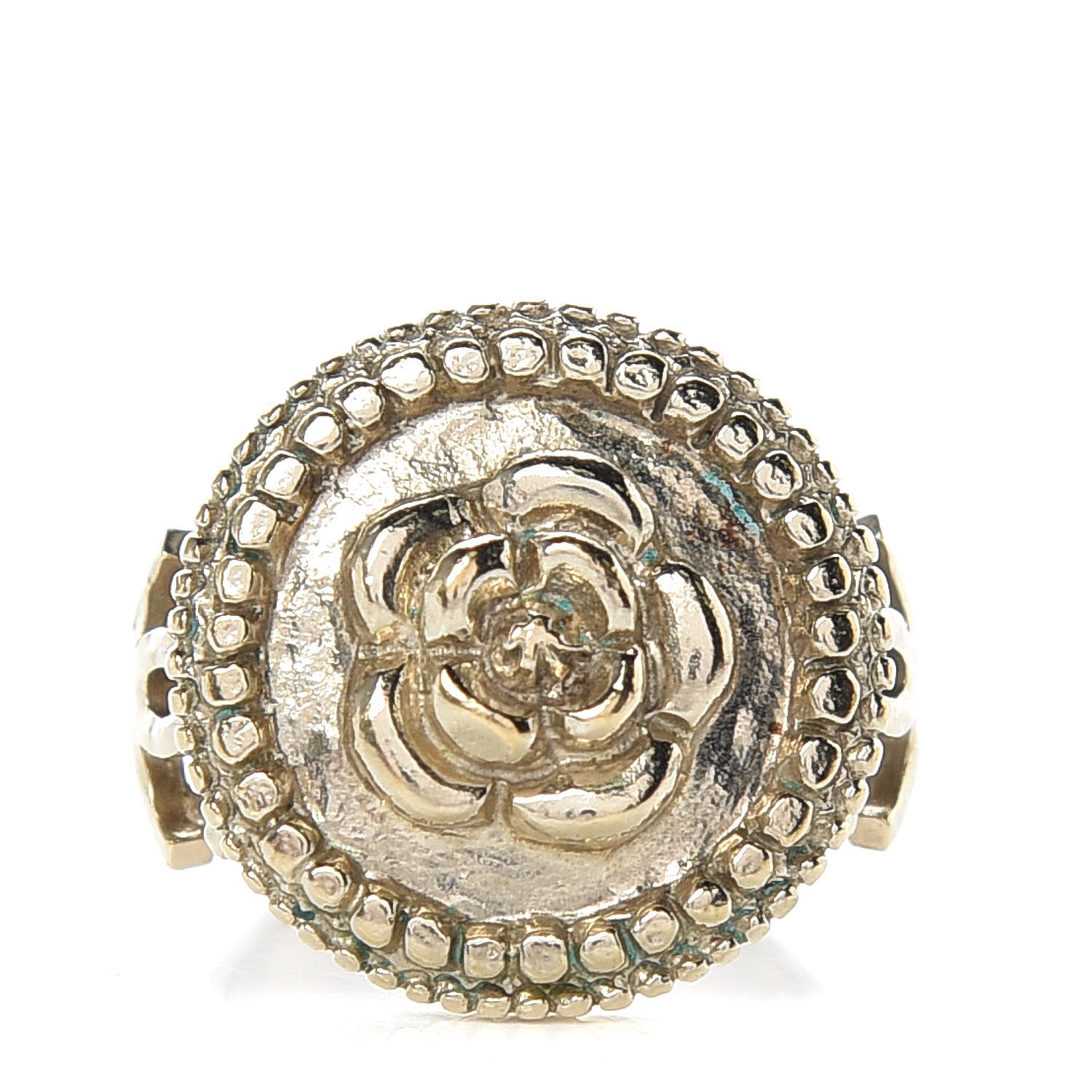 Chanel CC Camellia Ring 5 Gold 1 of 5