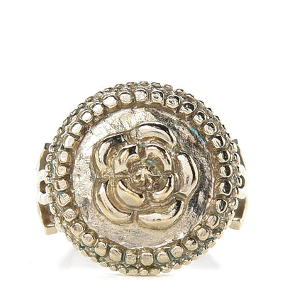 Chanel CC Camellia Ring 5 Gold 1 of 5