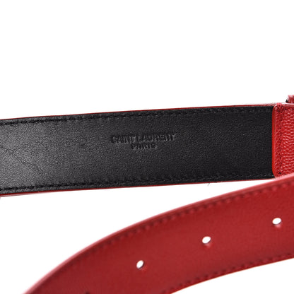 Saint Laurent Grain De Poudre Monogram Belt Bag Rouge Eros 7 of 9
