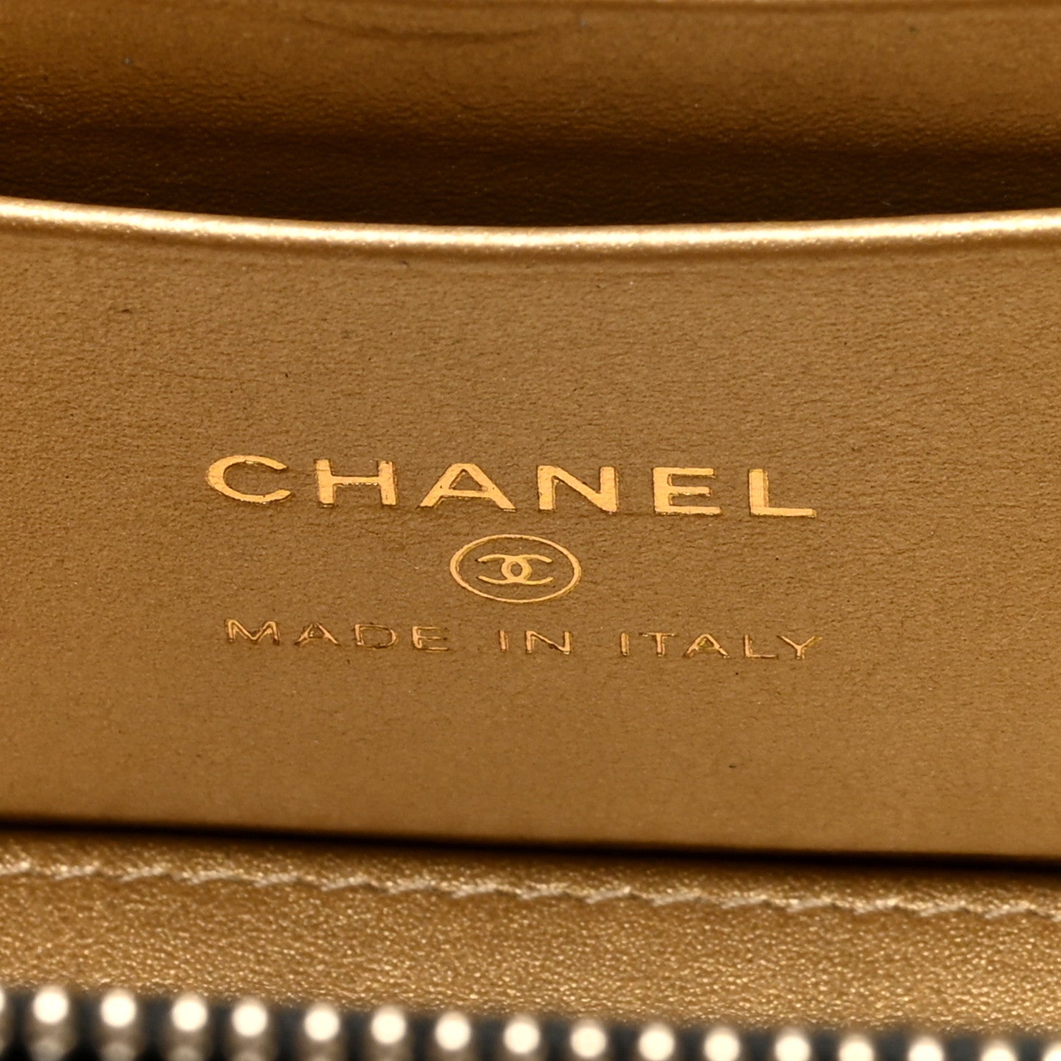 Chanel Lambskin Quilted Pearl Crush Small Vanity Case With Chain Black 6 of 11