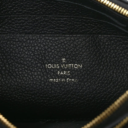 Louis Vuitton Empreinte Monogram Giant Double Zip Pochette Black Cream 7 of 14