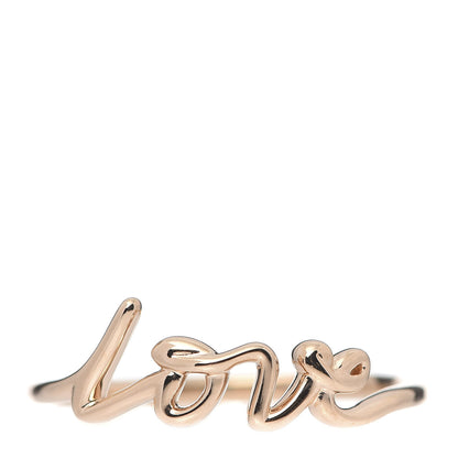 Tiffany 18K Rose Gold Mini Paloma Picasso Graffiti Love Ring 54 6.75 1 of 6