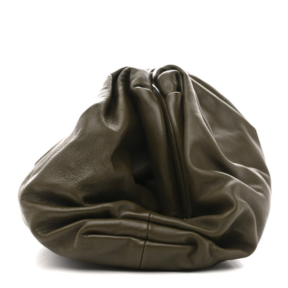 Bottega Veneta Smooth Butter Calf The Pouch Oversized Clutch Kaki Fondent 9 of 10