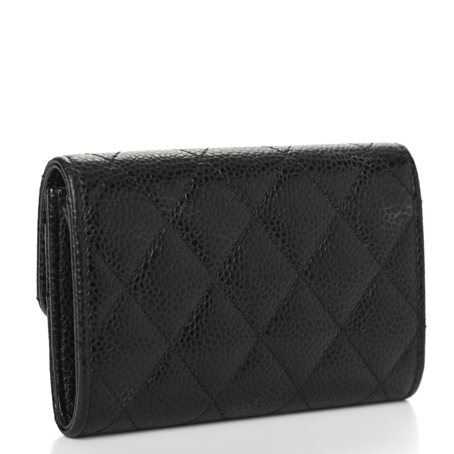 Chanel Caviar Quilted Flap Card Holder Black 3 of 8