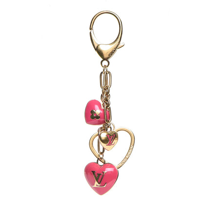 Louis Vuitton Coeurs Heart Bag Charm Key Holder Pink 1 of 4