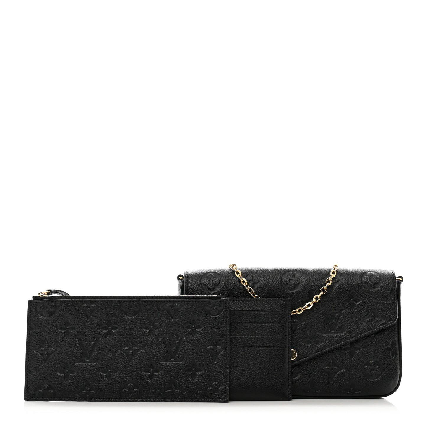 Empreinte Pochette Felicie Chain Wallet Black