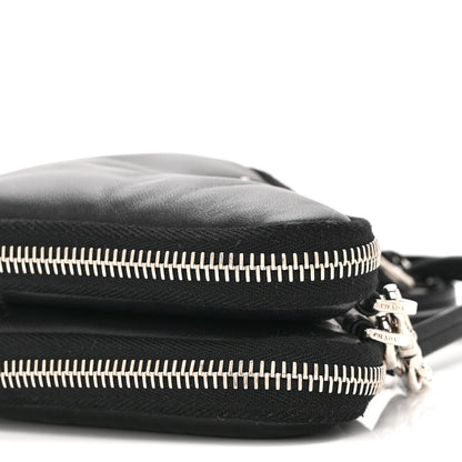 Prada Nappa Soft Padded Mini Triangle Crossbody Pouch Black 11 of 11