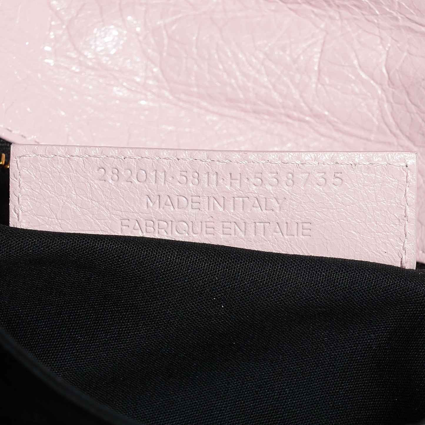 Agneau Giant 12 Gold Hardware Envelope Clutch Rose Poudre