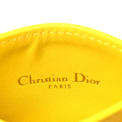 Christian Dior Supple Calfskin Cannage Caro Five-Slot Card Holder Yellow 6 of 8