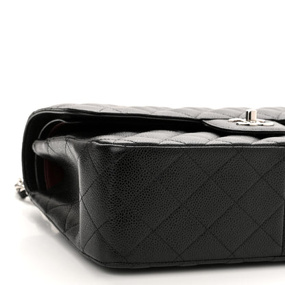 Chanel Caviar Quilted Jumbo Double Flap Black 9 of 11