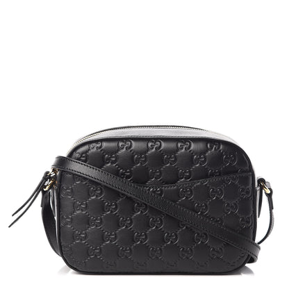 Gucci Guccissima Signature Small Camera Bag Black 1 of 8