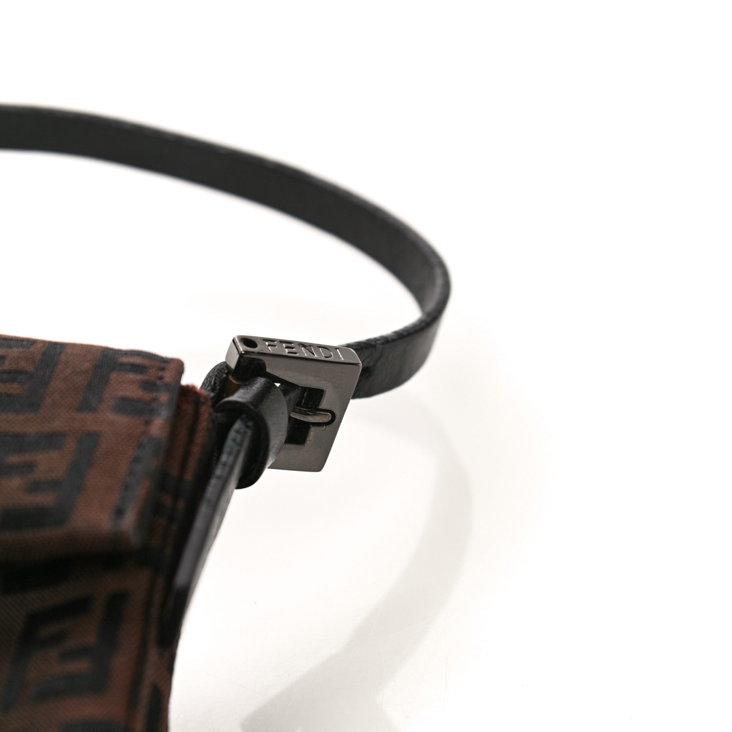 Fendi Zucchino Mini Baguette Brown 12 of 13