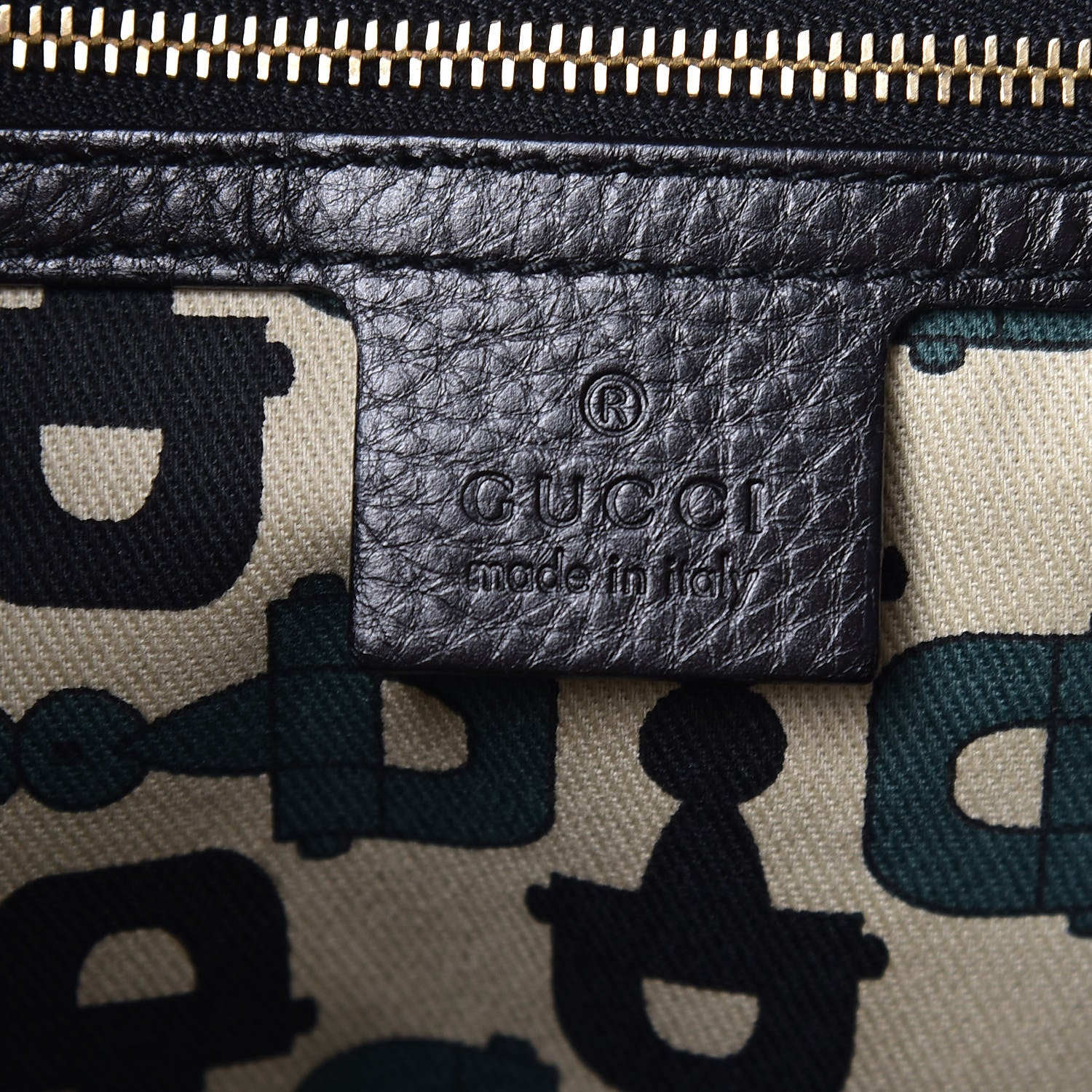 Gucci Pebbled Calfskin Guccissima Trim Medium Signoria Hobo Black 6 of 17