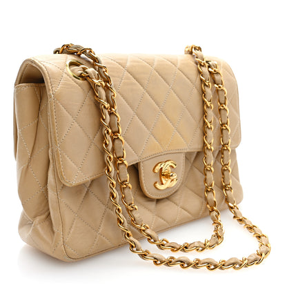 Chanel Lambskin Quilted Small Double Sided Flap Beige 3 of 12