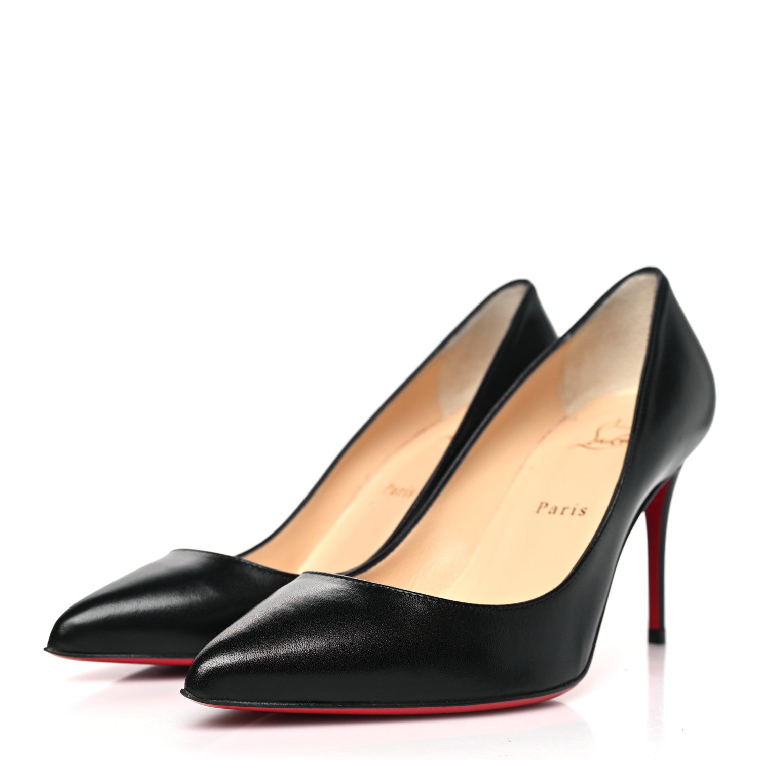 Christian Louboutin Shiny Nappa Pigalle Follies 85 Pumps 38.5 Black 3 of 8