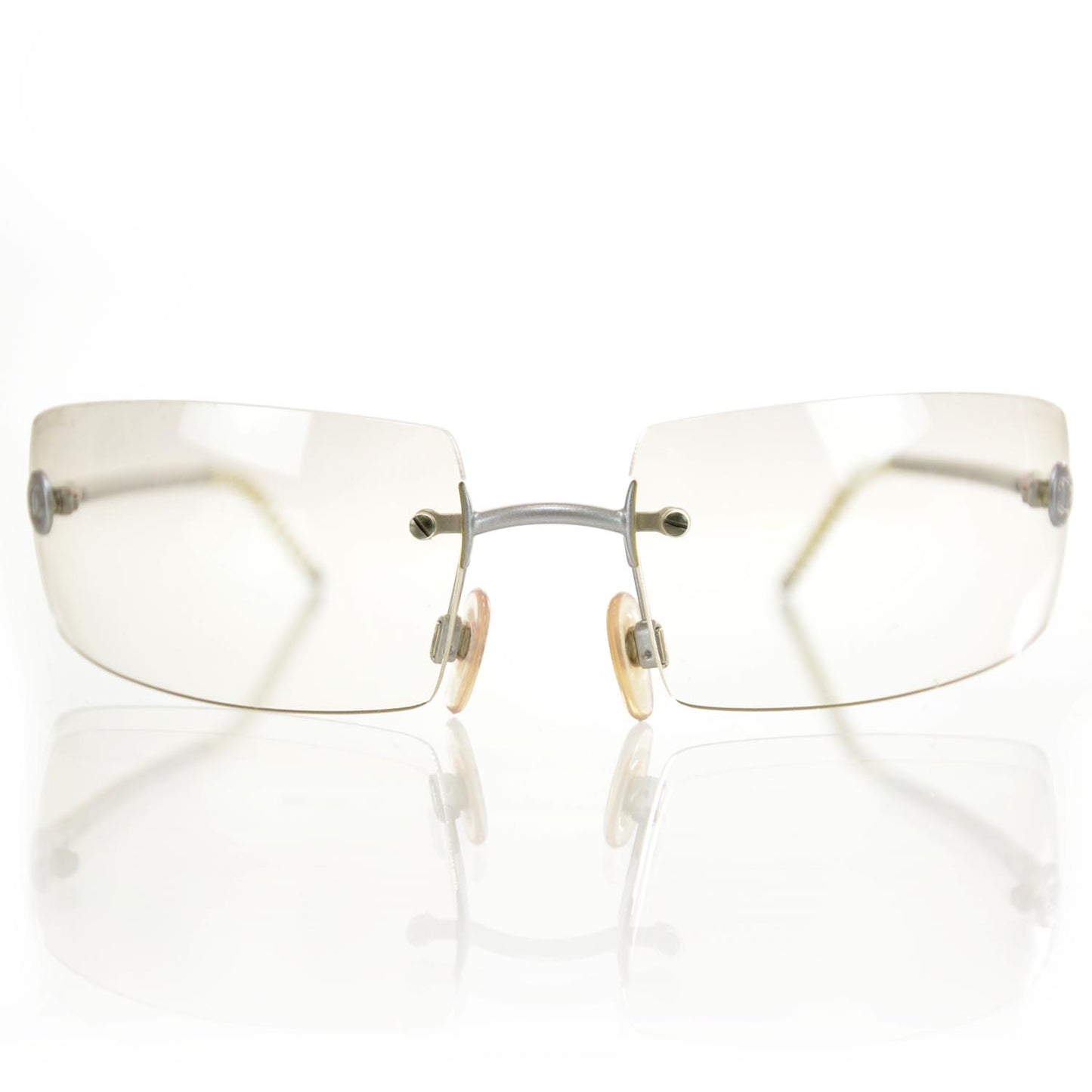 Frameless CC Logo Sunglasses 4047 Clear