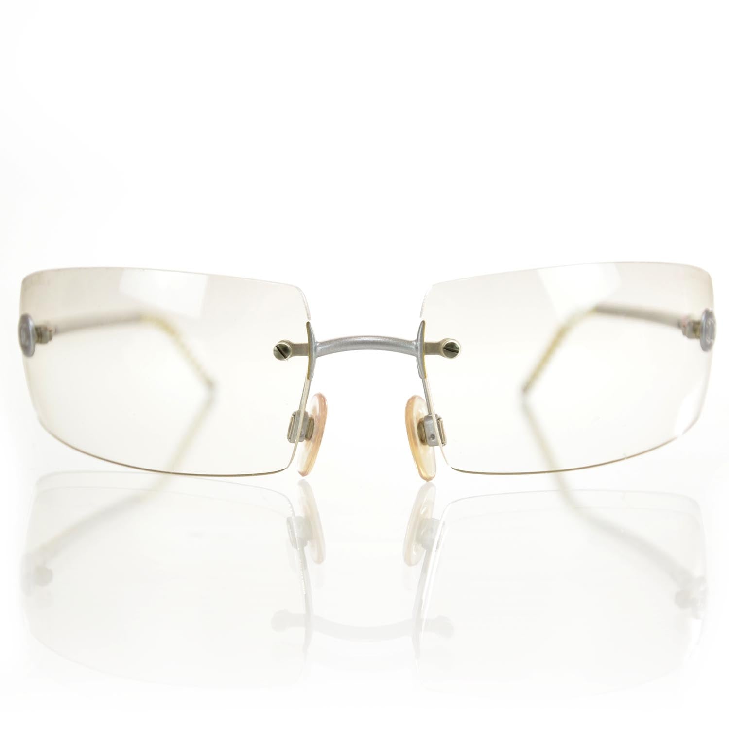 Chanel Frameless CC Logo Sunglasses 4047 Clear 2 of 6