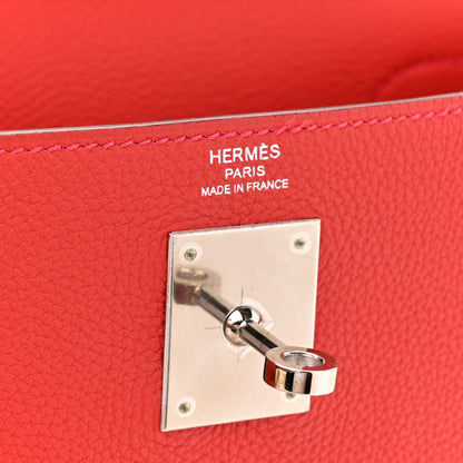 Hermes Togo Kelly Retourne 28 Geranium 6 of 10