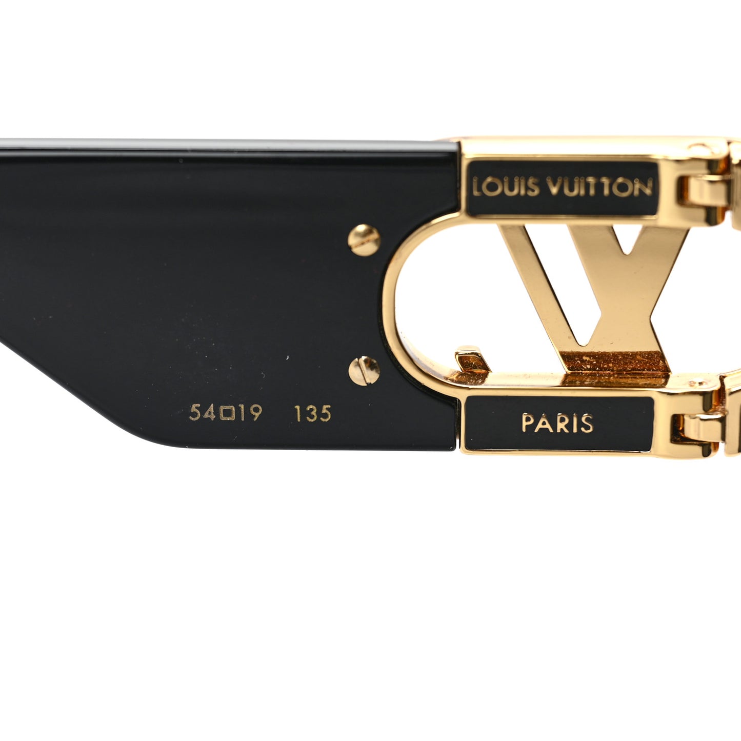 Acetate LV Link Square Sunglasses Z1478E Black