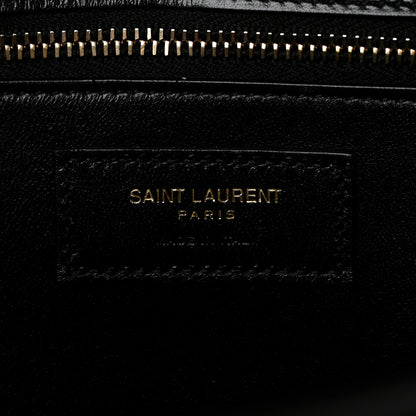 Saint Laurent Smooth Calfskin Manhattan Top Handle Black 6 of 11