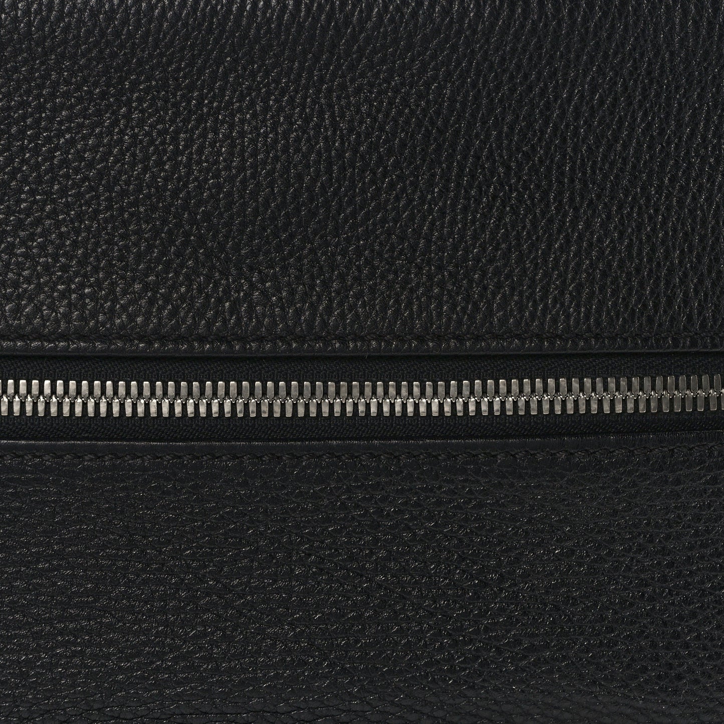 Grained Calfskin Tassel Shoulder Bag Black