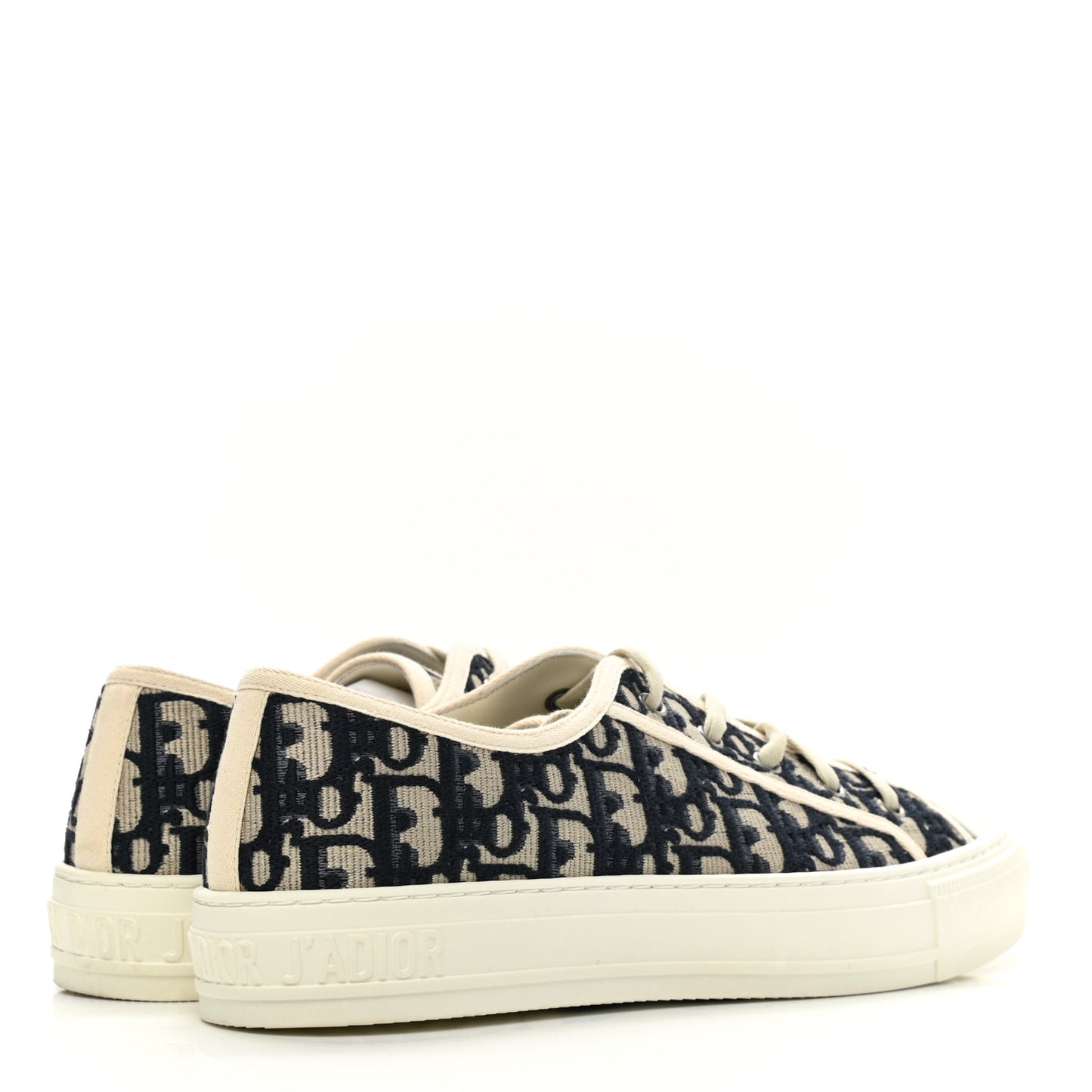 Canvas Oblique Walk'N'Dior Low Top Sneakers 41 Deep Blue