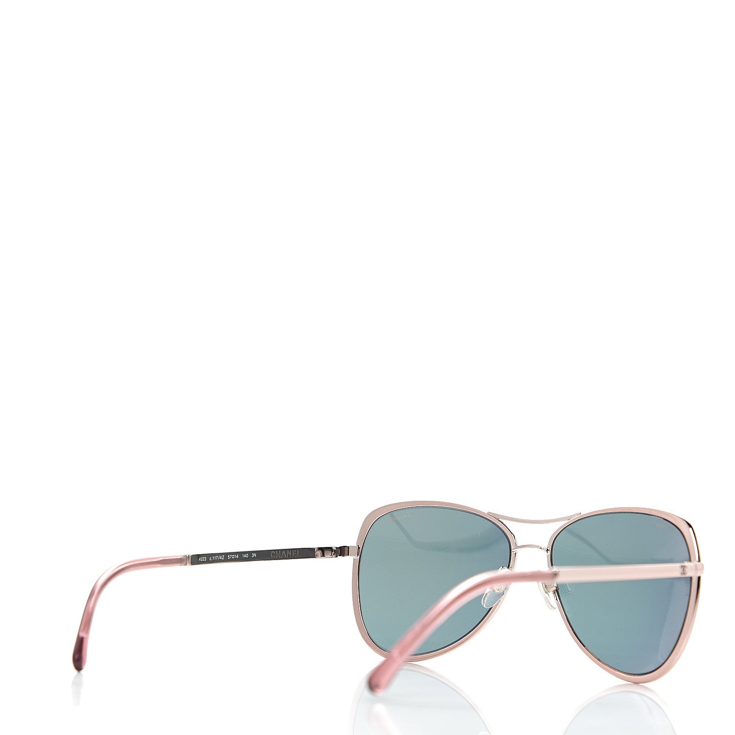 Chanel 18K Pilot Summer Sunglasses 4223 Pink Gold 4 of 8