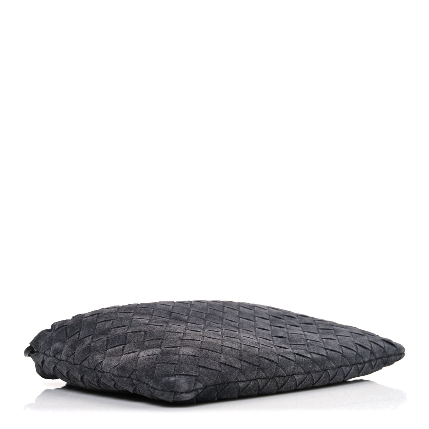 Suede Calfskin Intrecciato Medium Dustbag Grey