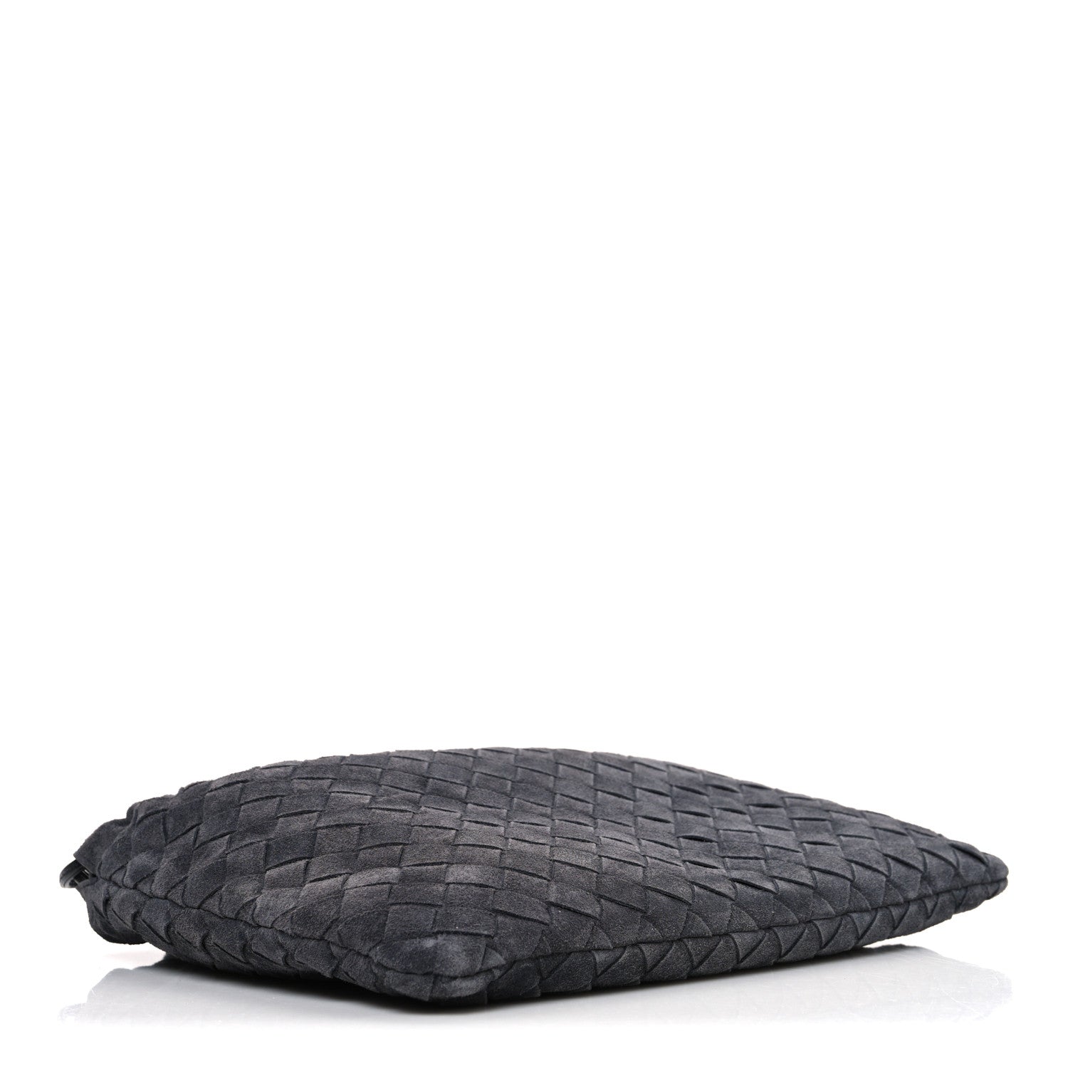 Bottega Veneta Suede Calfskin Intrecciato Medium Dustbag Grey 4 of 11