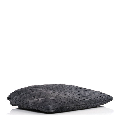 Bottega Veneta Suede Calfskin Intrecciato Medium Dustbag Grey 4 of 11