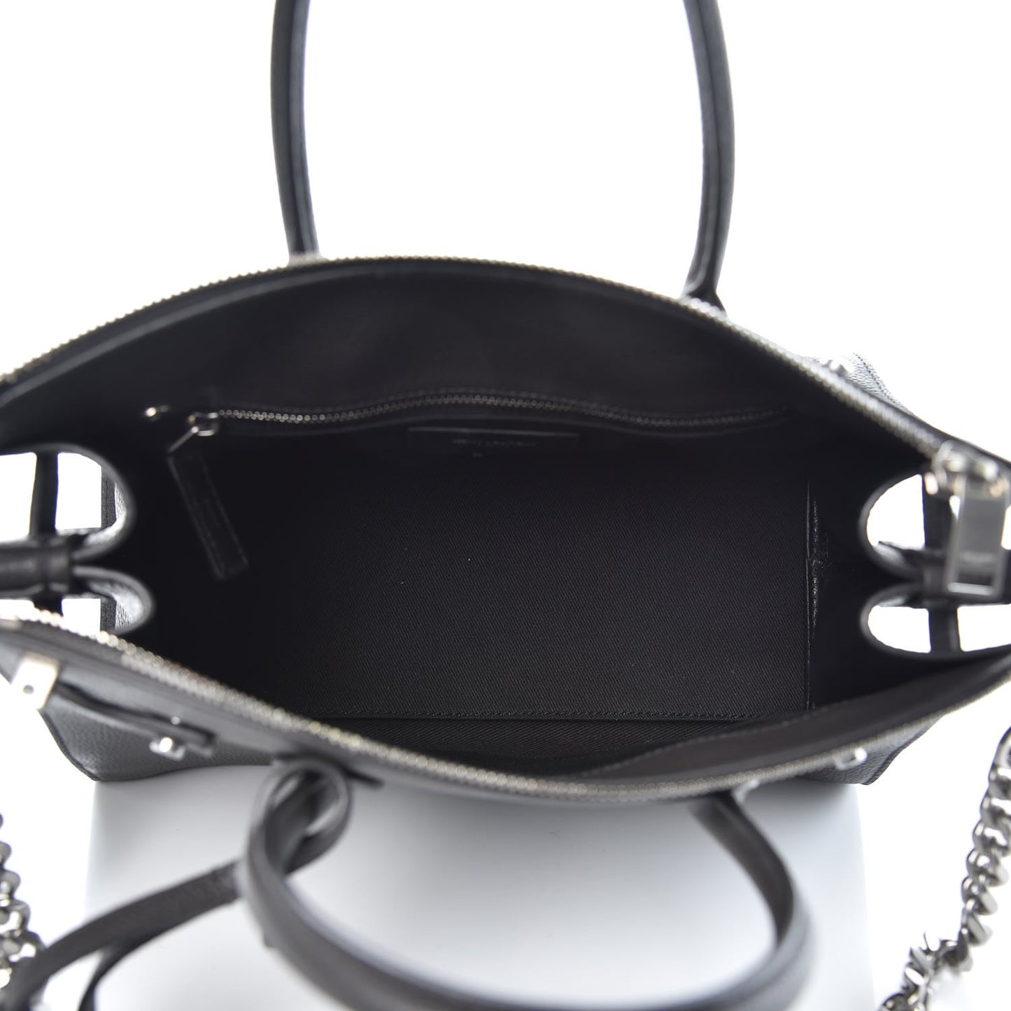 Grained Calfskin Baby Supple Sac De Jour Asphalt