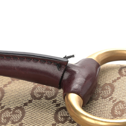 Gucci Monogram Studded Horsebit Clutch Bordeaux 12 of 12