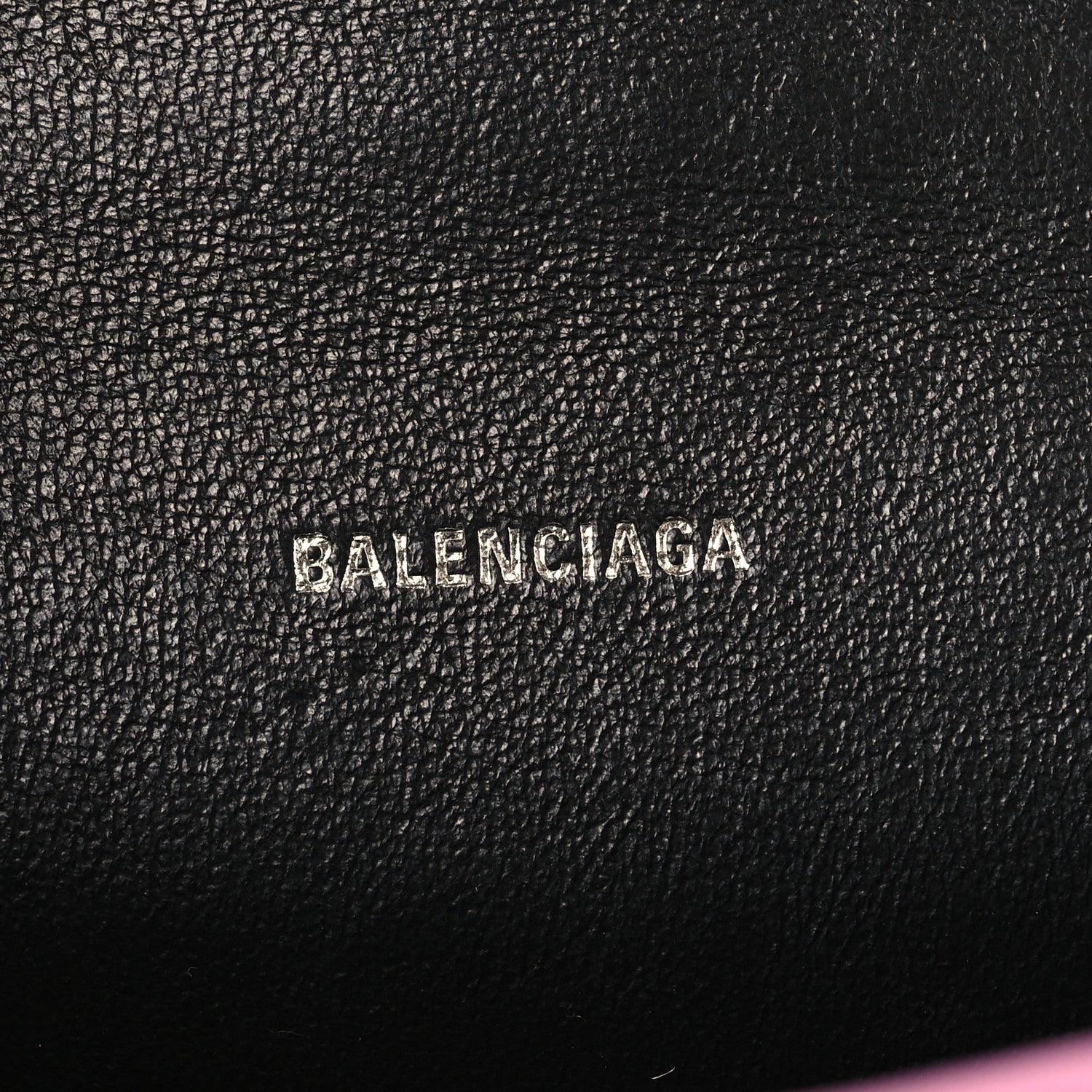 Balenciaga Strass Suede Hourglass Top Handle Bag XS Pink 5 of 9