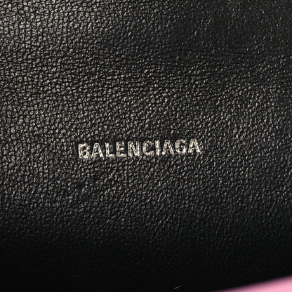 Balenciaga Strass Suede Hourglass Top Handle Bag XS Pink 5 of 9