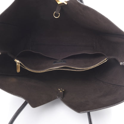 Louis Vuitton Calfskin Monogram Kimono Tote Black 4 of 13