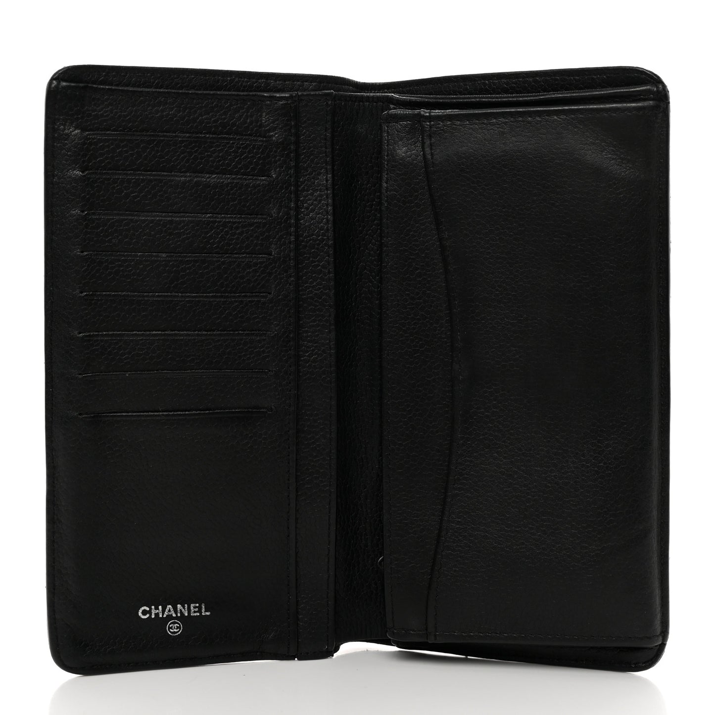 Caviar Quilted Yen Wallet Black
