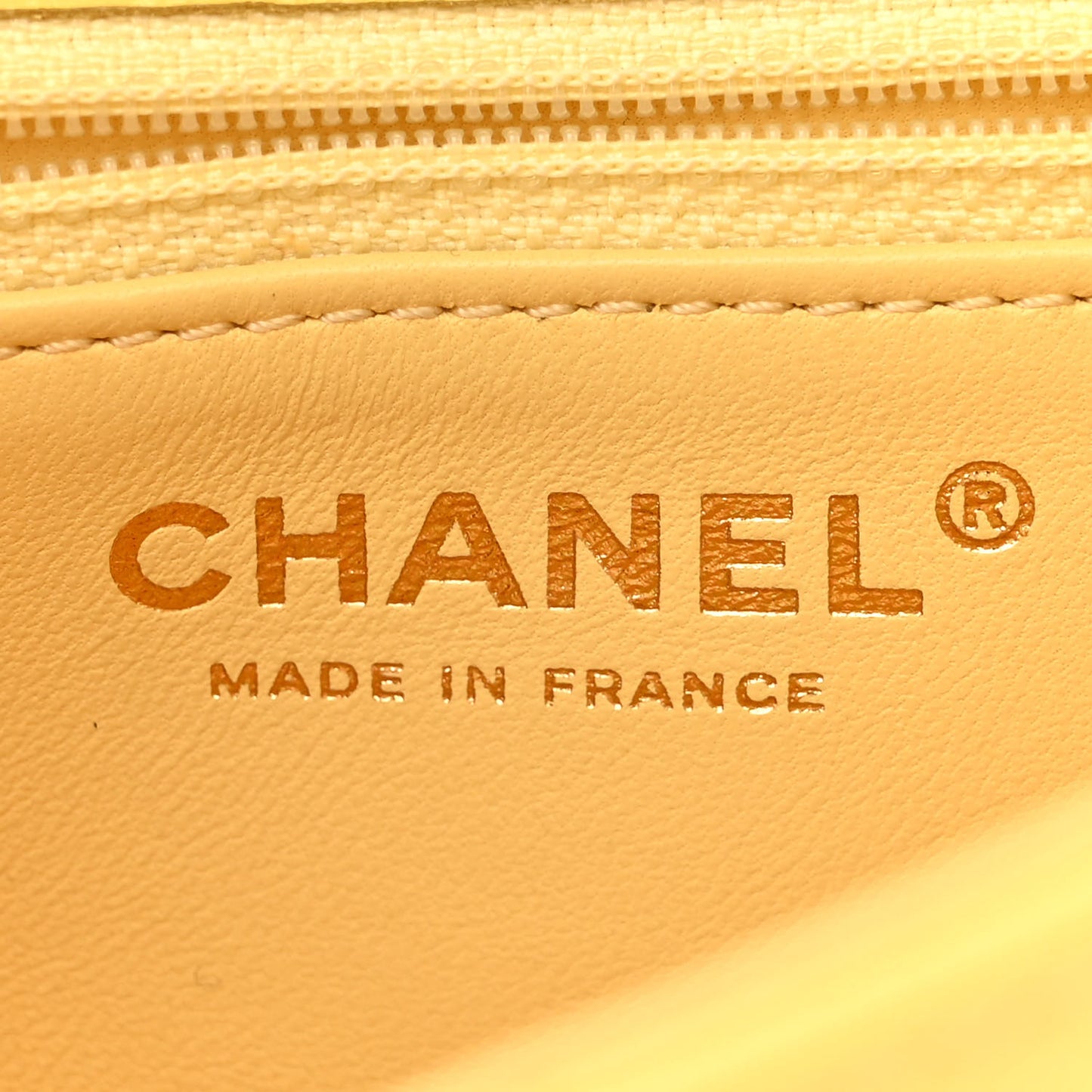 Caviar Quilted Mini Sweet Classic Flap Yellow
