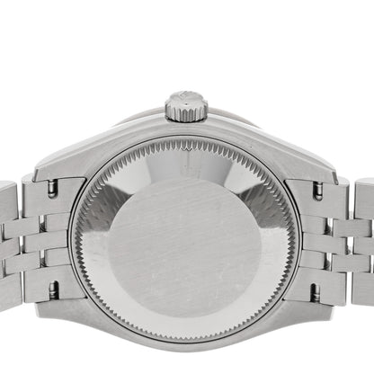 Rolex Stainless Steel 18K White Gold Diamond 31mm Oyster Perpetual Datejust Watch Dark Grey Roman 278384RBR 4 of 5