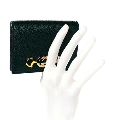 Gucci Grainy Calfskin Zumi Chain Card Case Wallet Vintage Green 4 of 8