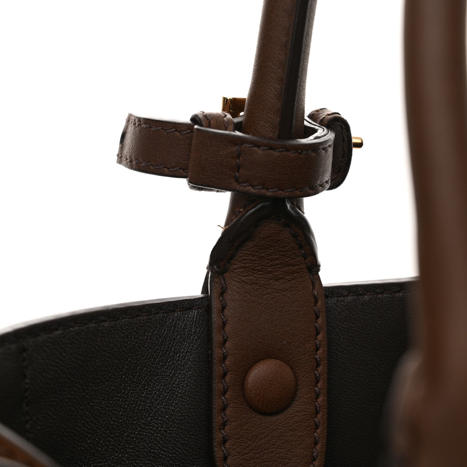 Prada Scamosciato Medium Buckle Bag With Belt Cocoa Brown 10 of 10