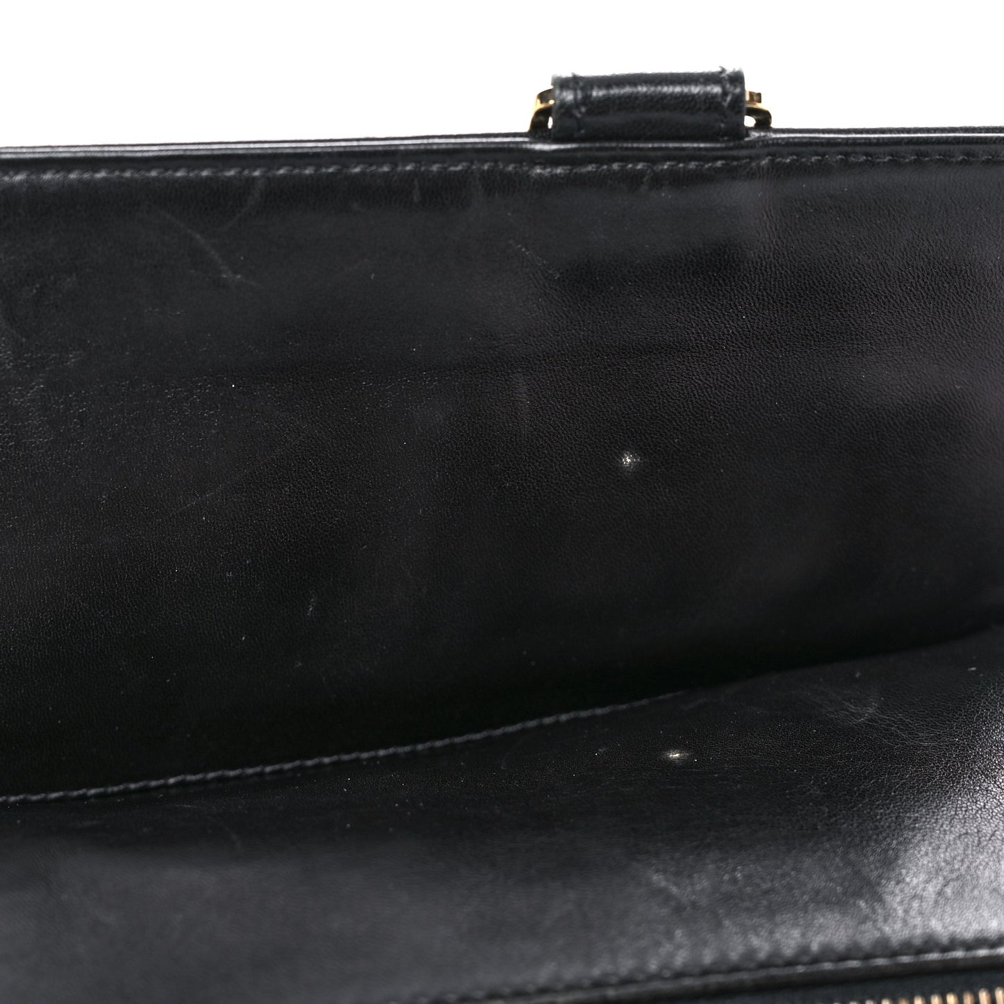 Lambskin Chocolate Bar Quilted Bag Black