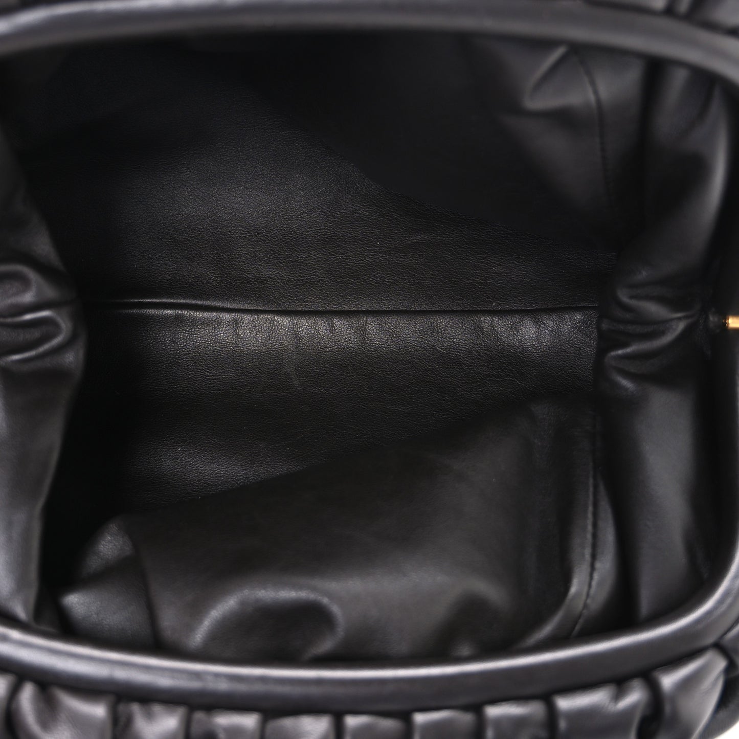 Smooth Butter Calf The Pouch Oversized Clutch Black