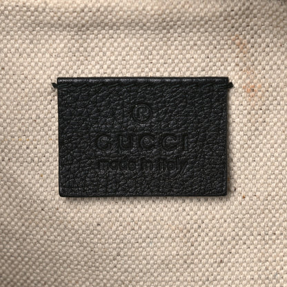 Gucci Grained Calfskin Logo Belt Bag Black 6 of 11