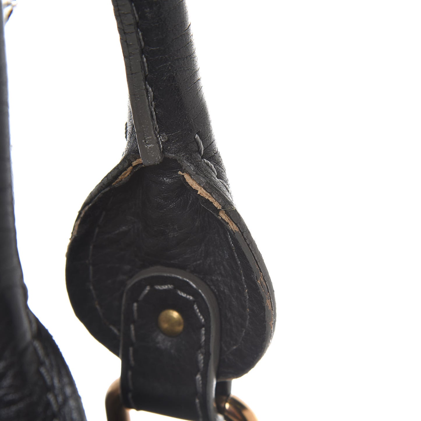 Calfskin Medium Paddington Satchel Black
