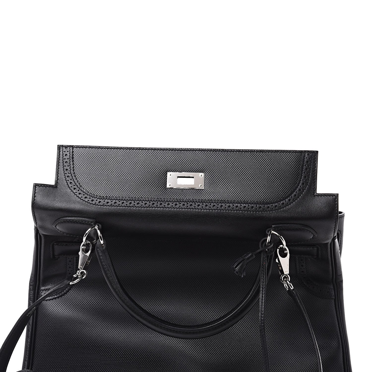 Hermes Swift Grain d'H Ghillies Kelly 32 Black 21 of 36