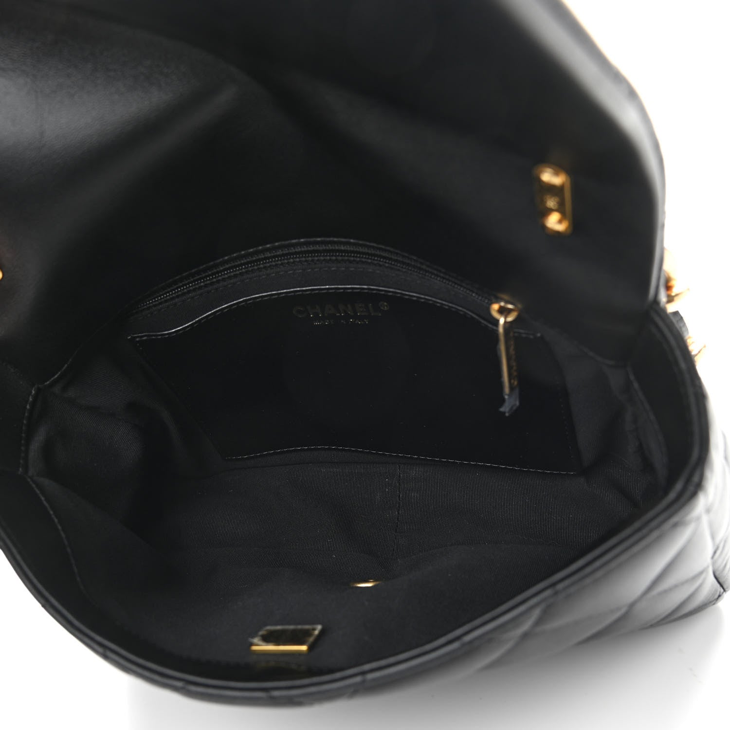Chanel Lambskin Quilted Large CC Funky Town Flap Black 5 of 11