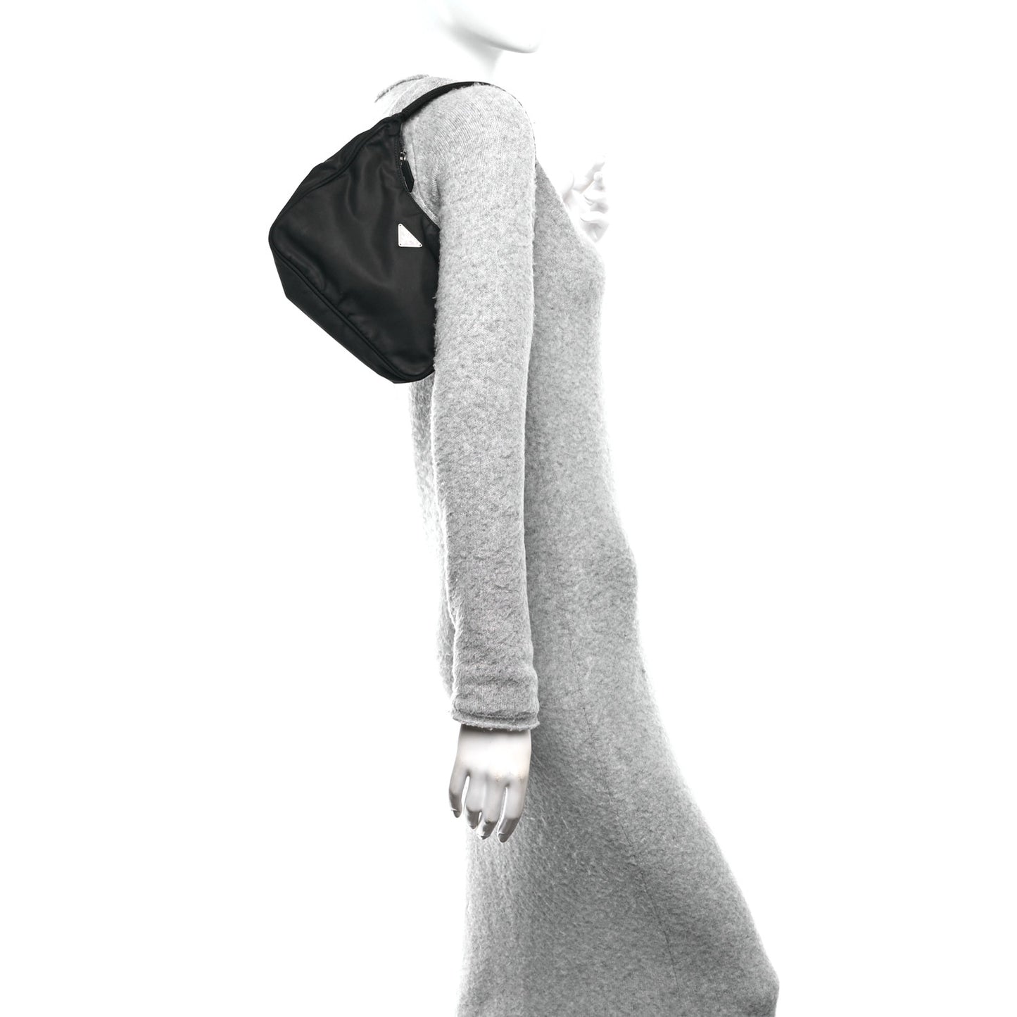 Tessuto Nylon Sport Mini Shoulder Bag Black