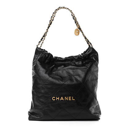 Chanel Calfskin Quilted Large Chanel 22 Black 3 of 11