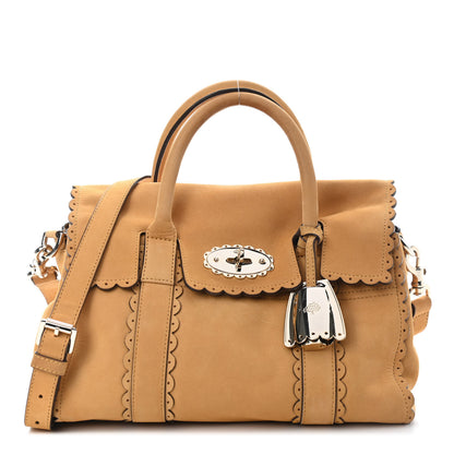 Mulberry Smooth Nubuck Small Cookie Bayswater Satchel Deep Amber 1 of 9